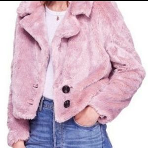 Free people faux fur jacket